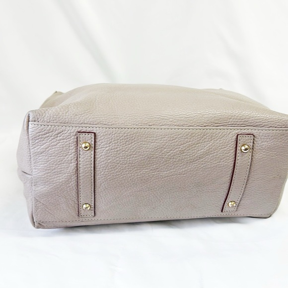 DOONEY & BOURKE Pebbled Leather Gray Logo Lock Sac Size 12”x12.5”x5” - Picture 5 of 12